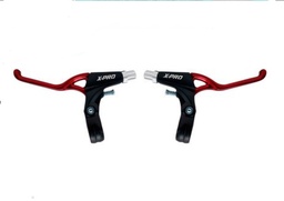 [B-0446] Manigueta Mtb Bmx Aluminio Negro Rojo